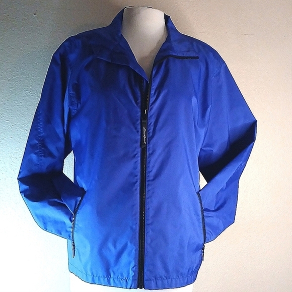 Eddie BAUER VIBRANT BLUE LIGHTWEIGHT FULLZIP JACKET WOMEN'S LARGE - Picture 11 of 11
